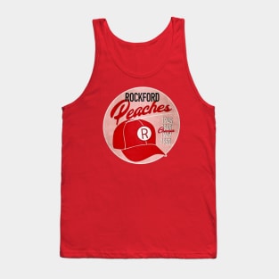 Rockford Peaches • AAGPBL Hat • Rockford, Illinois Tank Top